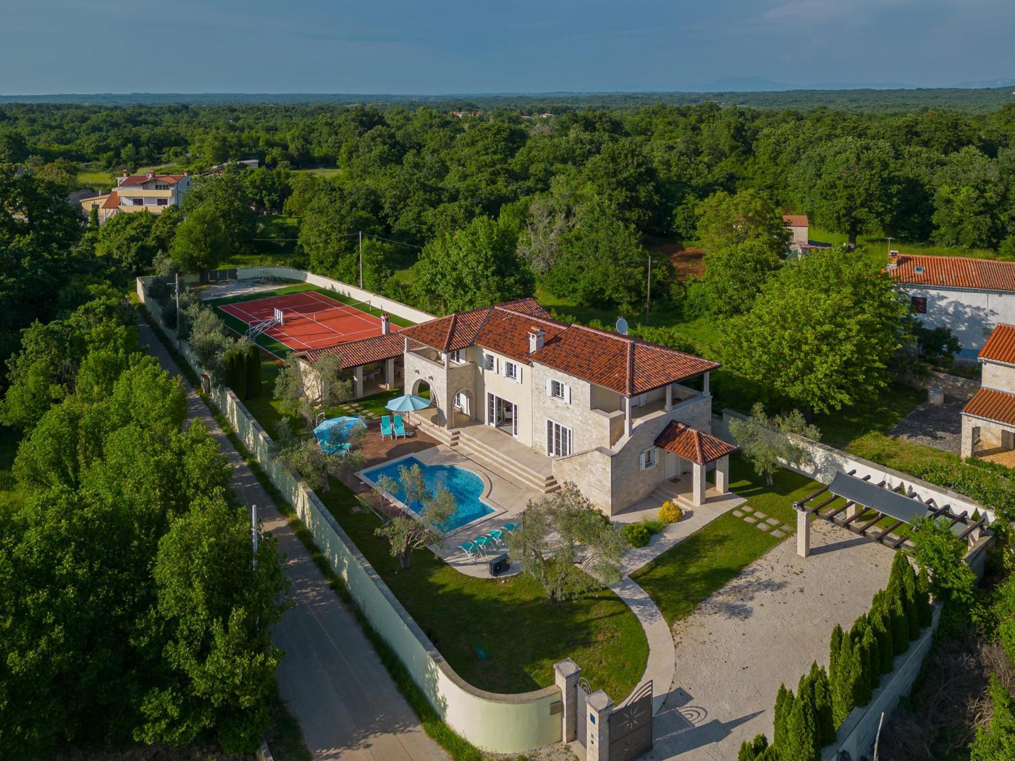 Svetvinčenat Villa Ortensia Mit Beheiztem Pool By Istrialux المظهر الخارجي الصورة